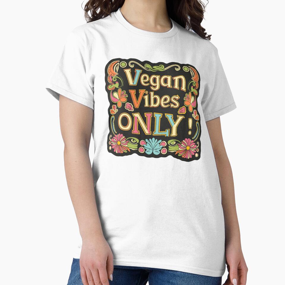Vegan Vibes Only by GS-AI T-Shirts, Hoodie, Sweatshirt | BlankRebels.com (Image 2)