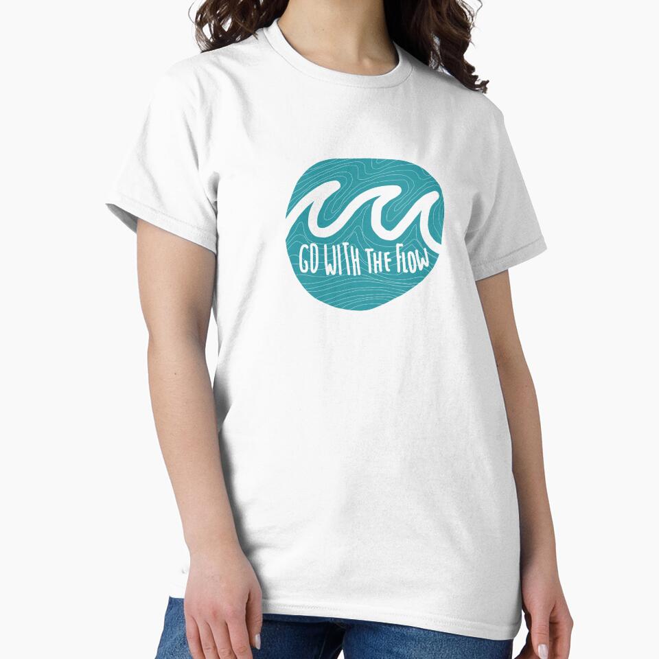 Go Flow Surfing Minimalist Quote T-Shirts, Hoodie, Sweatshirt
