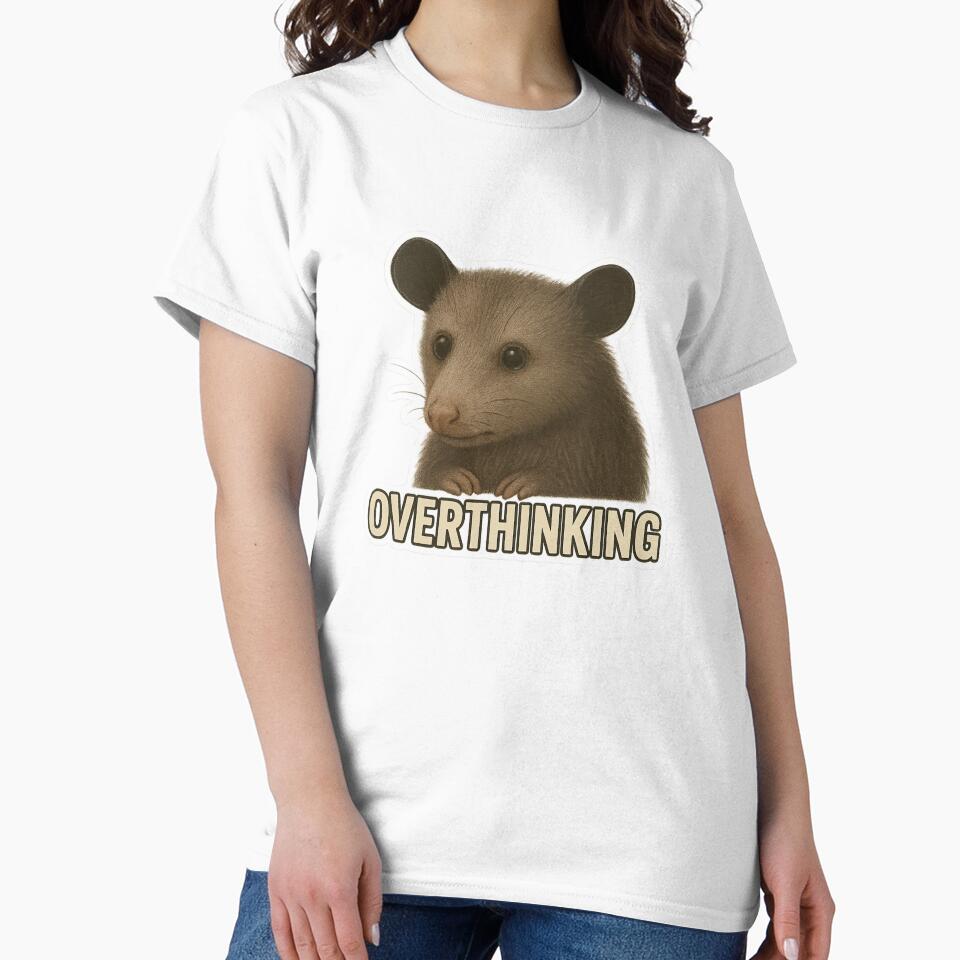 Overthinking possum. by Llewynn1225 T-Shirts, Hoodie, Sweatshirt | BlankRebels.com (Image 2)