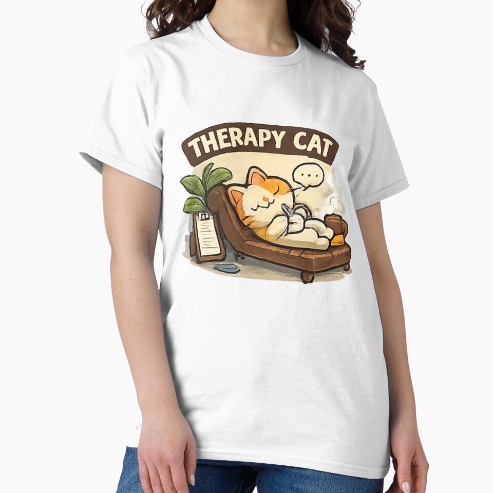 Therapy Cat by ERVNR T-Shirts, Hoodie, Sweatshirt | BlankRebels.com (Image 2)