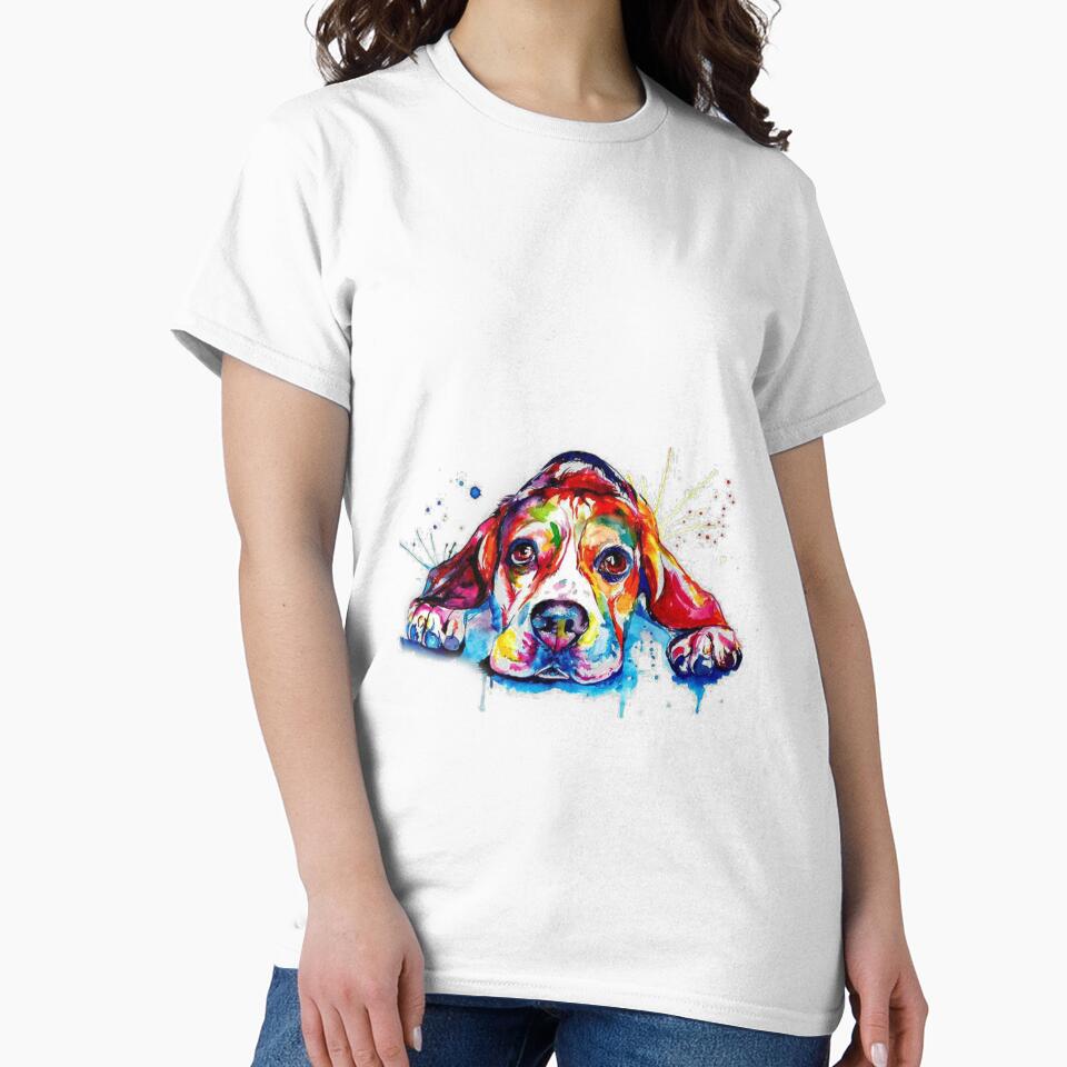 Dog Drawing Watercolor by Pixel4Art T-Shirts, Hoodie, Sweatshirt | BlankRebels.com (Image 2)