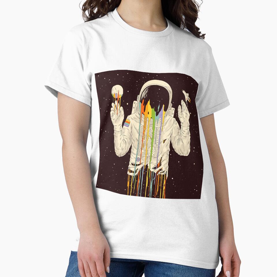 A Colorful Of Existence Astronaut by skeierleber4327 T-Shirts, Hoodie, Sweatshirt | BlankRebels.com (Image 2)