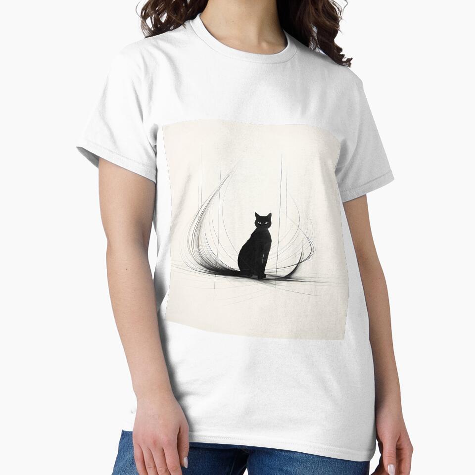 Cat Minimalist Drawings T-Shirts, Hoodie, Sweatshirt