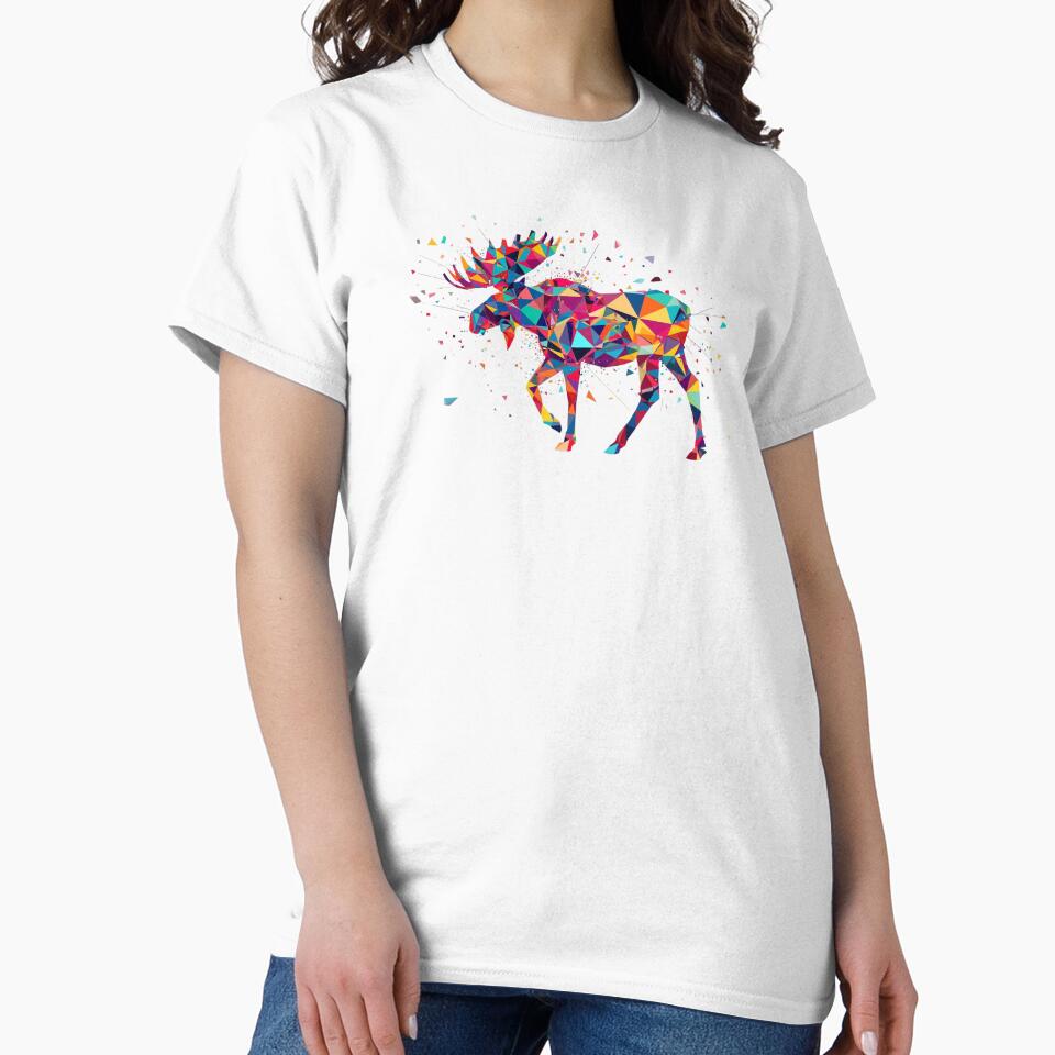 Geometric Moose by garts T-Shirts, Hoodie, Sweatshirt | BlankRebels.com (Image 2)