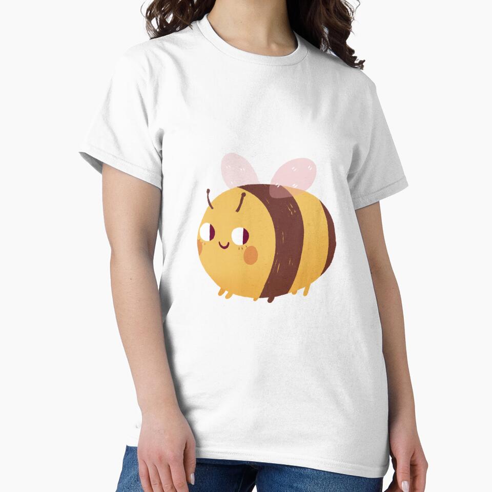 Cute Illustrated Bumble Bee Design by DustandMarbles T-Shirts, Hoodie, Sweatshirt | BlankRebels.com (Image 2)