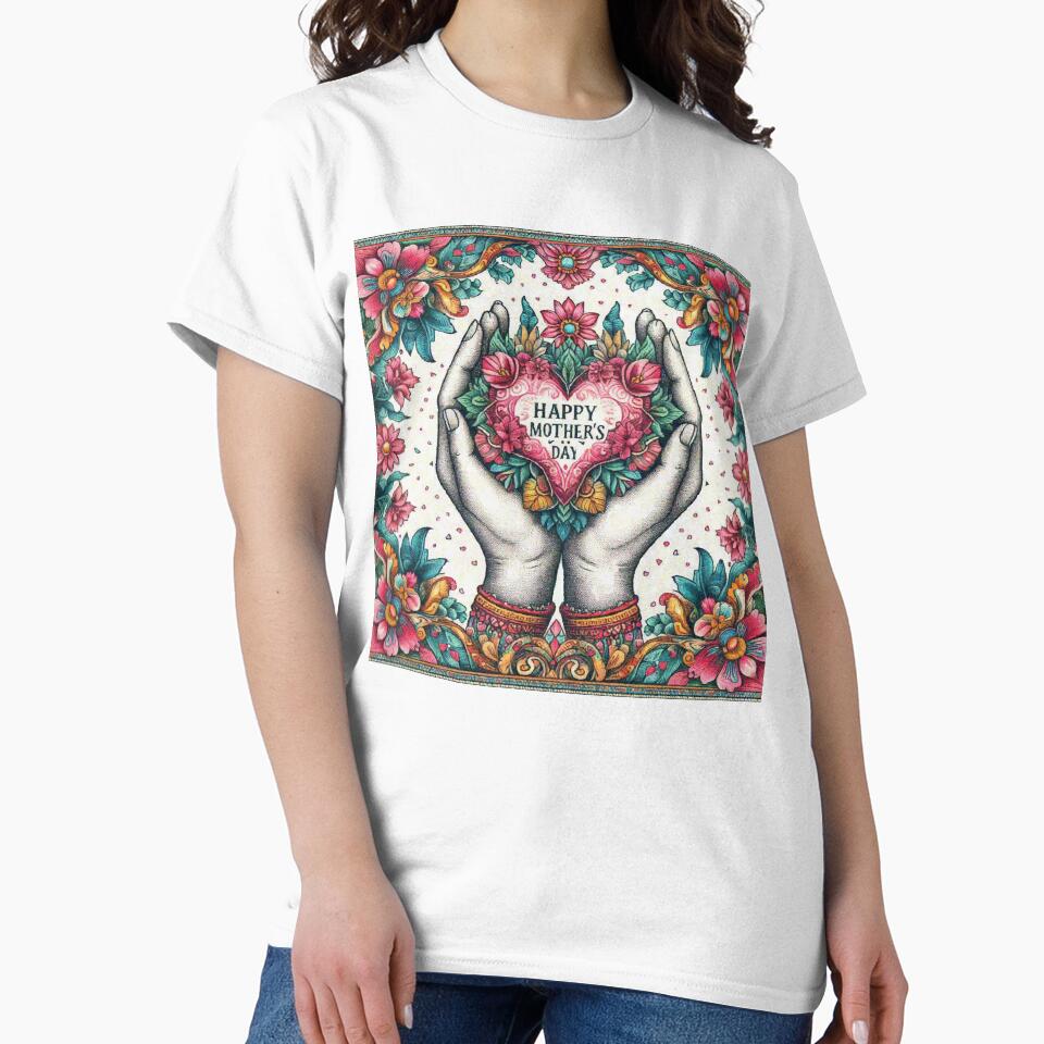 Happy Mothers Day Floral Flower Gift by Illuministique T-Shirts, Hoodie, Sweatshirt | BlankRebels.com (Image 2)