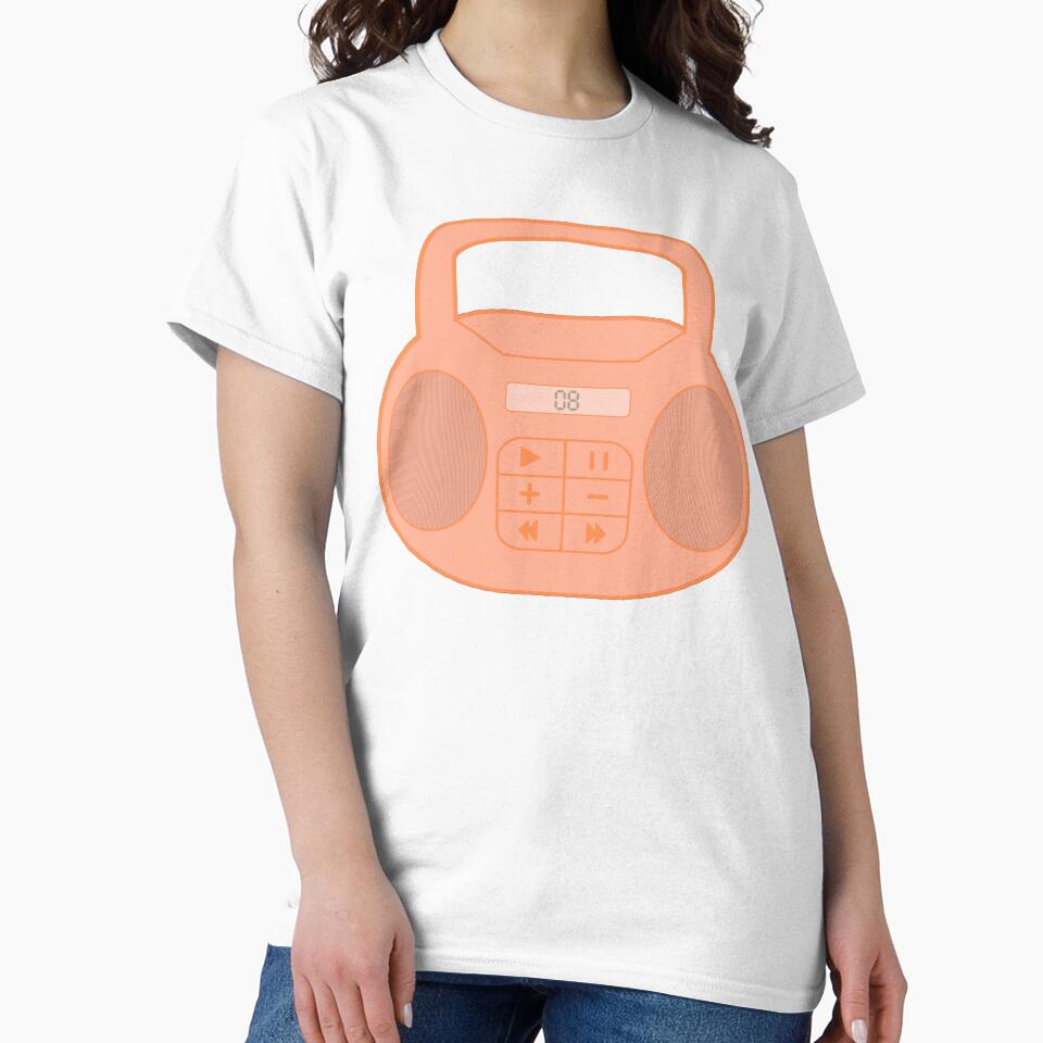 Early 2000s Aesthetic Y2K Peach Boom Box by Creations-By-Em T-Shirts, Hoodie, Sweatshirt | BlankRebels.com (Image 2)