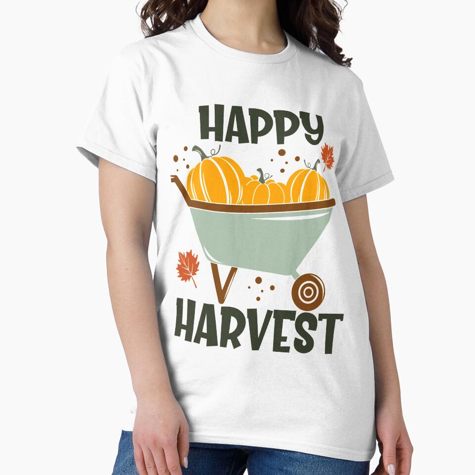 Happy Harvest Thanksgiving Design by REApparelCo T-Shirts, Hoodie, Sweatshirt | BlankRebels.com (Image 2)