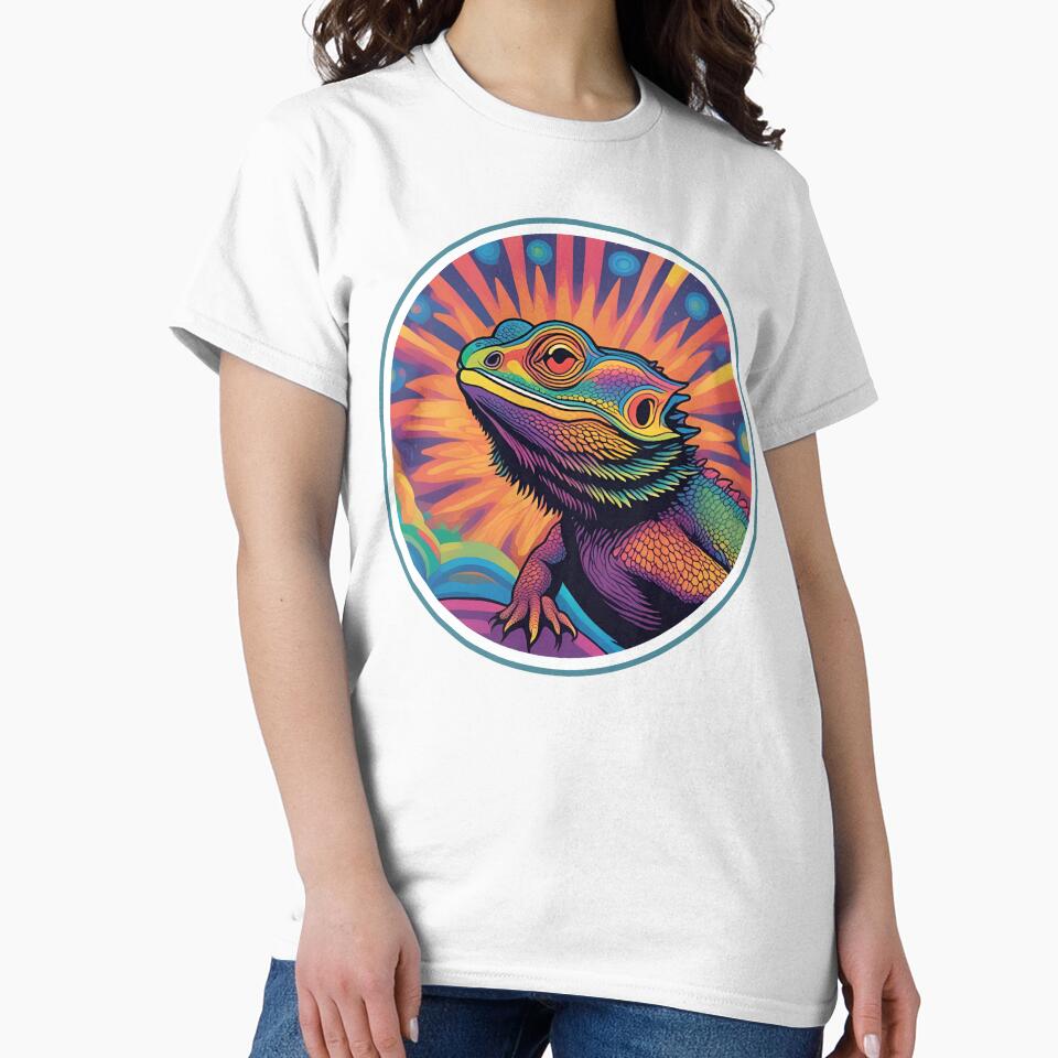 Psychedelic Bearded Dragon by HinsonCreations T-Shirts, Hoodie, Sweatshirt | BlankRebels.com (Image 2)