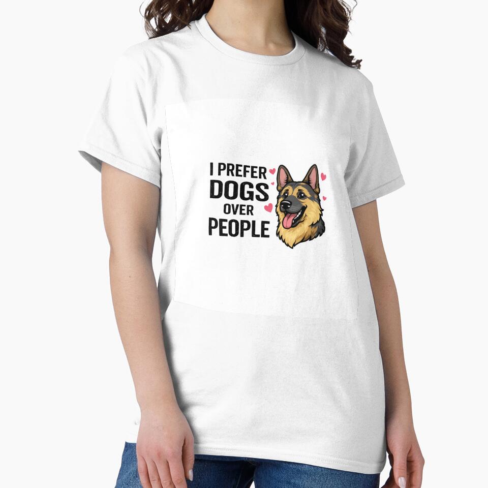 I Prefer Dogs Over People – German Shepherd Lover Shirt by Zampettalibera Hoodie, Sweatshirt | BlankRebels.com (Image 2)