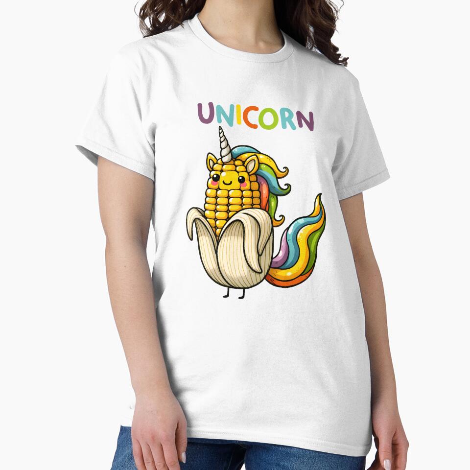 Unicorn Baby Corn Pun by HiGifts T-Shirts, Hoodie, Sweatshirt | BlankRebels.com (Image 2)