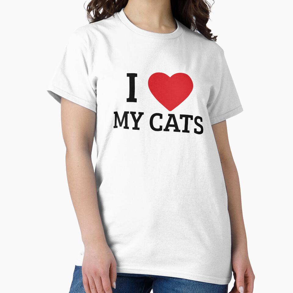 I Love My Cats T-Shirt, Hoodie & Sticker | Cat Lover Gifts by Kaylews_Designs Sweatshirt | BlankRebels.com (Image 2)