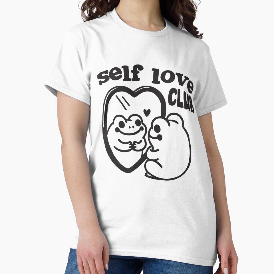 Self love club funny frog by BrownHorse90s T-Shirts, Hoodie, Sweatshirt | BlankRebels.com (Image 2)