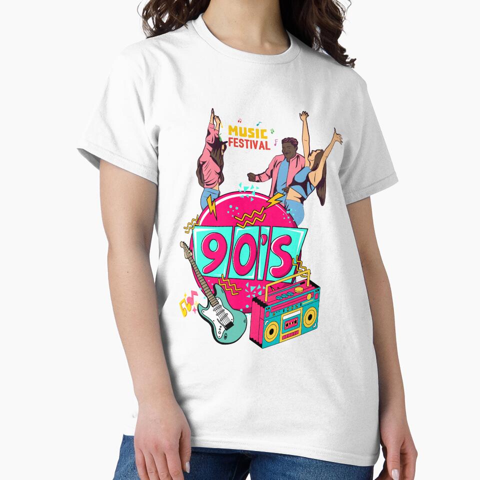 90s Retro Music Festival Nostalgia Design by Moodkine T-Shirts, Hoodie, Sweatshirt | BlankRebels.com (Image 2)