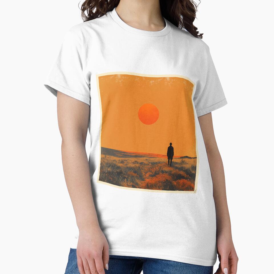 Sunset in a grass field by Zen Lael T-Shirts, Hoodie, Sweatshirt | BlankRebels.com (Image 2)