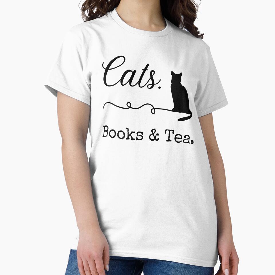 Cats Books & Tea | Bookworm by Presto Prints Design T-Shirts, Hoodie, Sweatshirt | BlankRebels.com (Image 2)