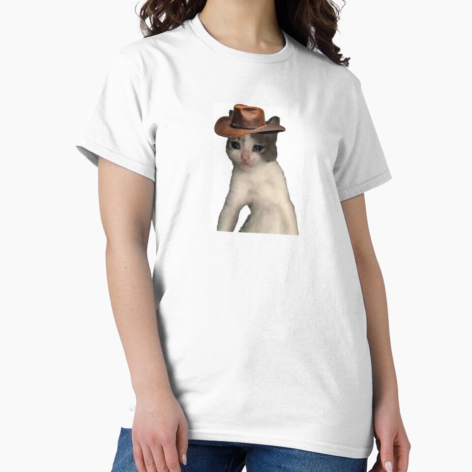 sad cat in cowboy hat by alisonm47 T-Shirts, Hoodie, Sweatshirt | BlankRebels.com (Image 2)