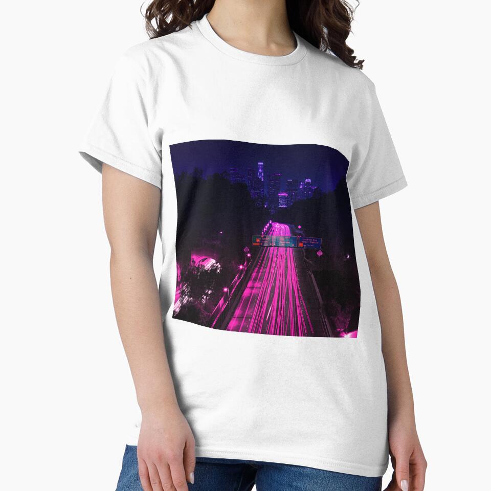 Vaporwave Los Angeles by bohoDecor T-Shirts, Hoodie, Sweatshirt | BlankRebels.com (Image 2)