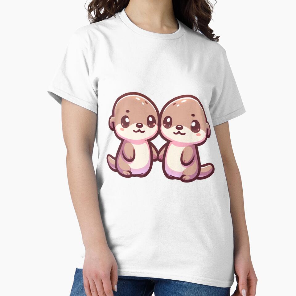 Otters holding hands by Dogope T-Shirts, Hoodie, Sweatshirt | BlankRebels.com (Image 2)