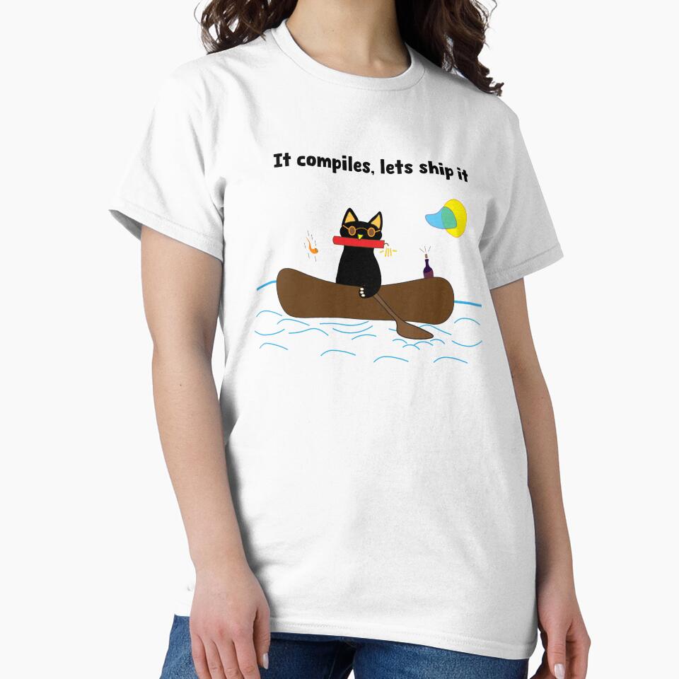 It compiles - Cat design shirt for Developers by Sarcastic designs Hoodie, Sweatshirt | BlankRebels.com (Image 2)