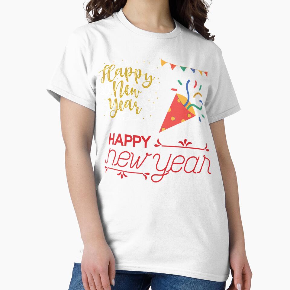 Happy new year sticker - new year decor by Soul  ArtLove T-Shirts, Hoodie, Sweatshirt | BlankRebels.com (Image 2)