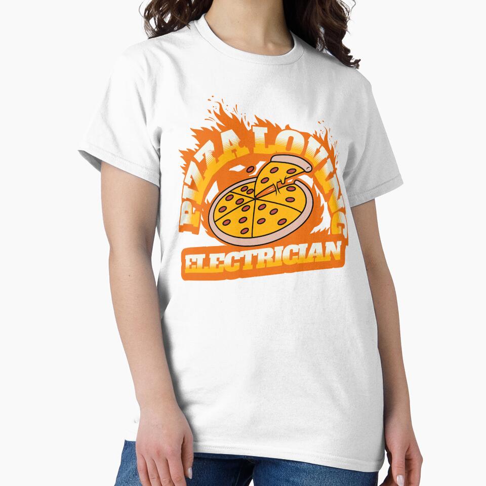 Pizza Loving Electrician by NuttySqueaky T-Shirts, Hoodie, Sweatshirt | BlankRebels.com (Image 2)
