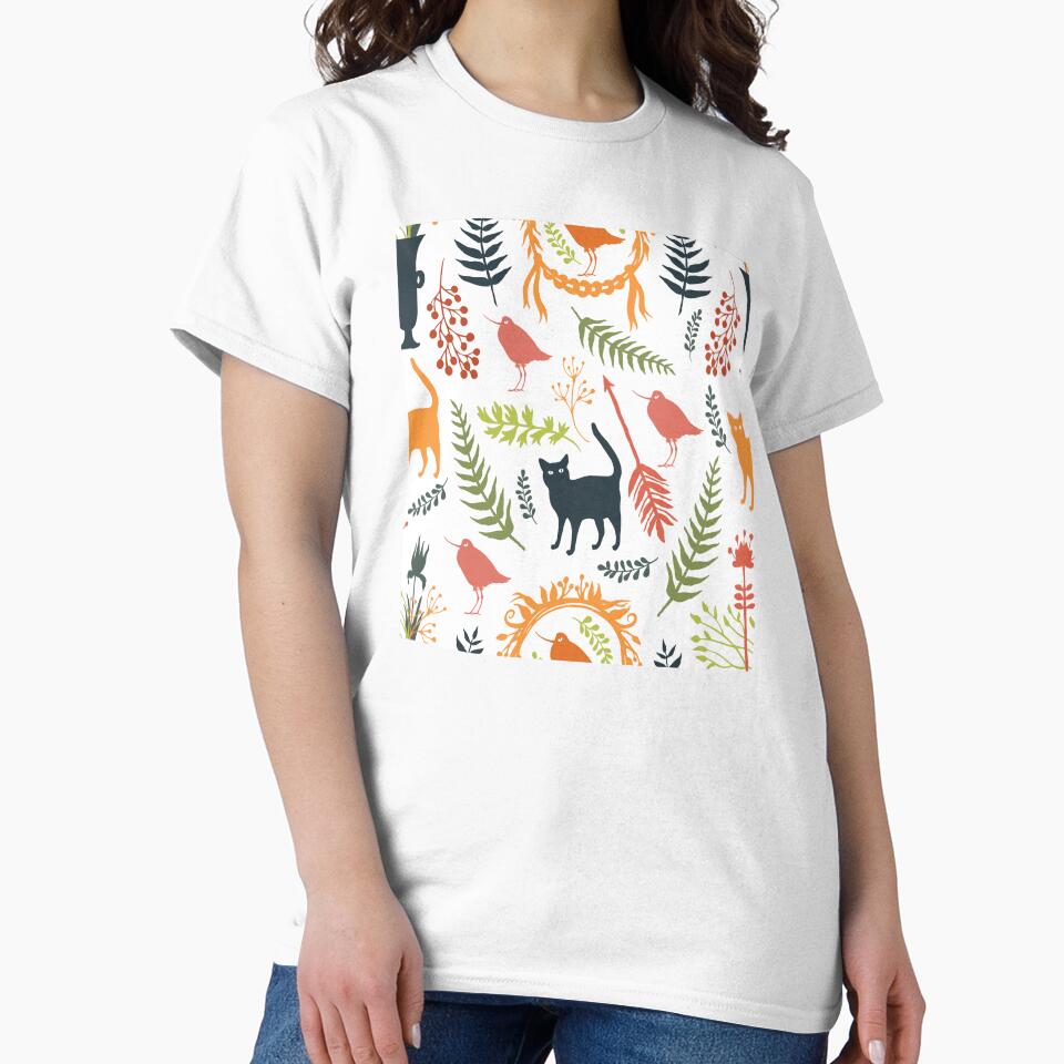 cat and bird by virilamissa T-Shirts, Hoodie, Sweatshirt | BlankRebels.com (Image 2)