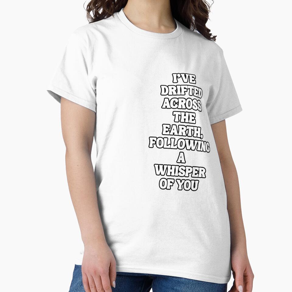 Minimalist Love Poem - 'A Whisper of You' Typography Design by AbuCAni Studio T-Shirts, Hoodie, Sweatshirt (Image 2)