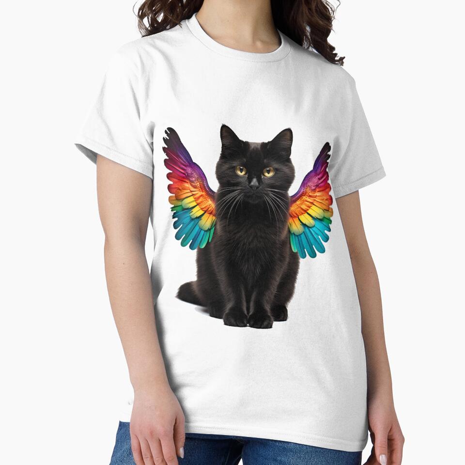 Rainbow black cat by Mikakujumi T-Shirts, Hoodie, Sweatshirt | BlankRebels.com (Image 2)