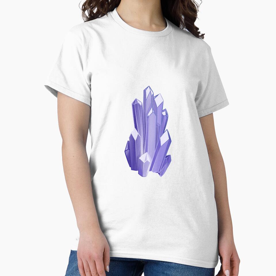 Magic Crystal Crystalline Amethyst Stone Crystals Purple Crystal Violet by Aissa Zans T-Shirts, Hoodie, Sweatshirt (Image 2)