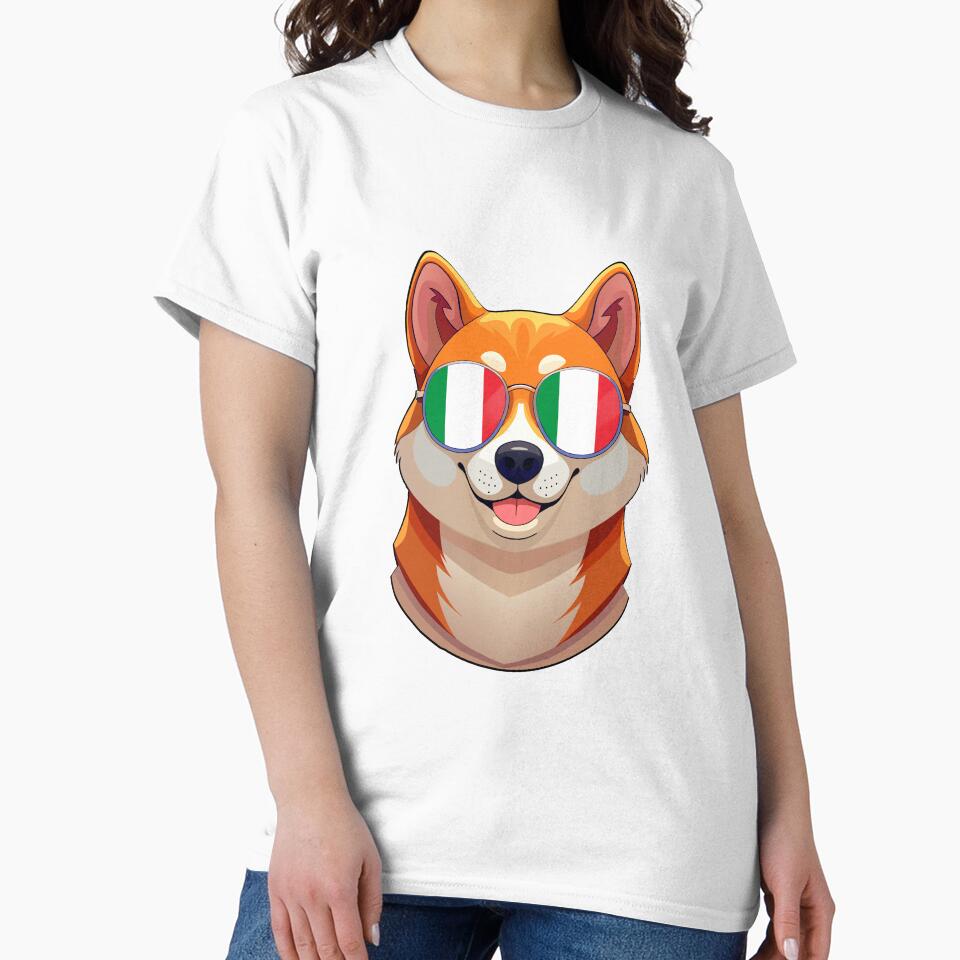 Patriotic Shiba Inu Italian Flag by DreamBrushy