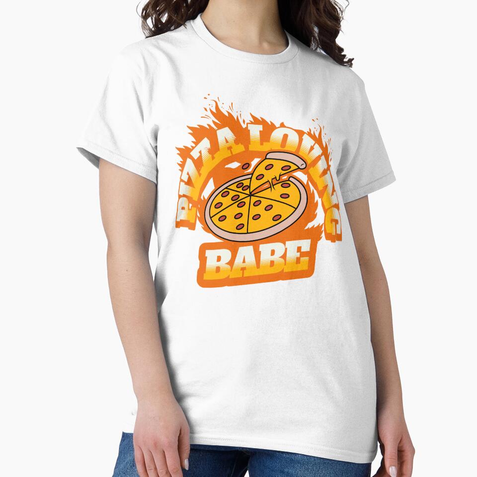 Pizza Loving Babe by NuttySqueaky T-Shirts, Hoodie, Sweatshirt | BlankRebels.com (Image 2)