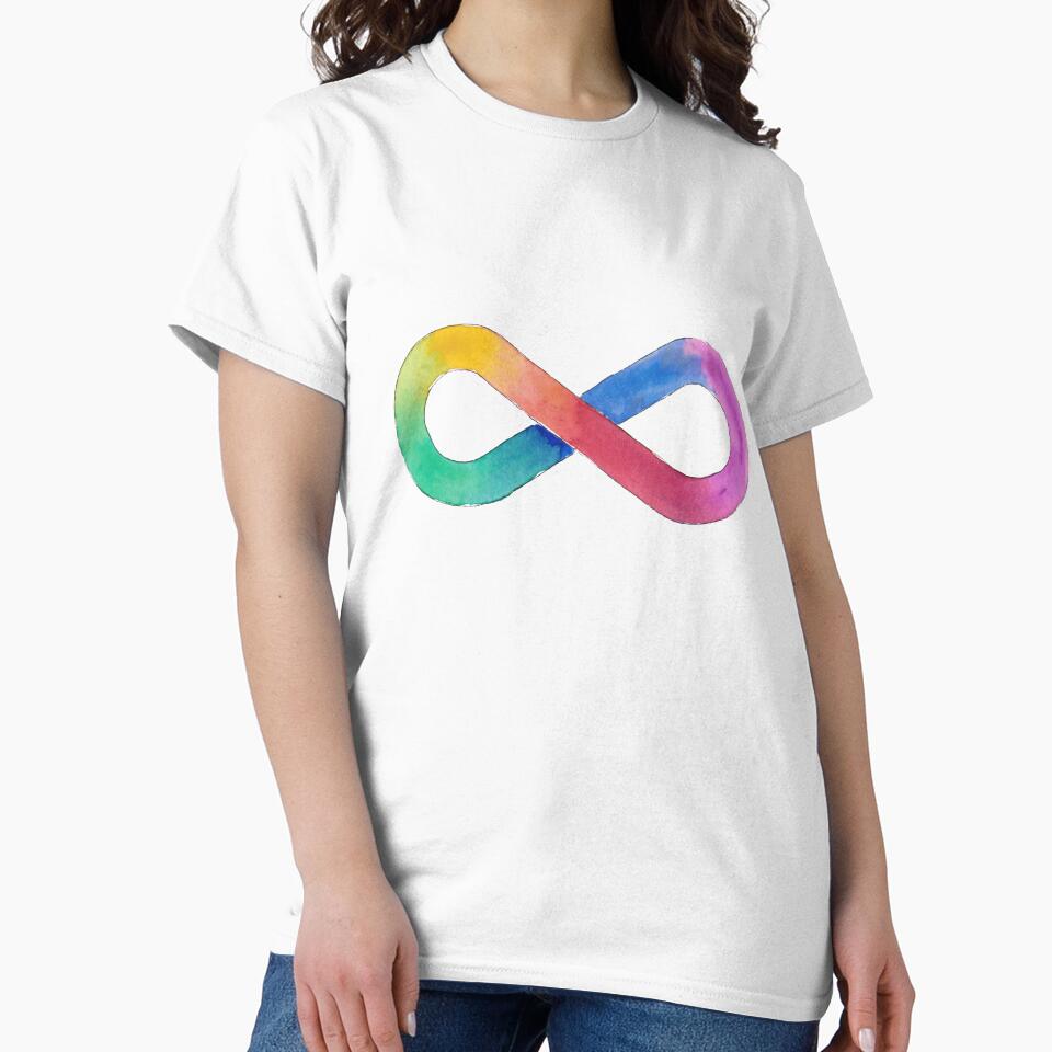 Autistic Pride rainbow infinity symbol by Inkysloth T-Shirts, Hoodie, Sweatshirt | BlankRebels.com (Image 2)