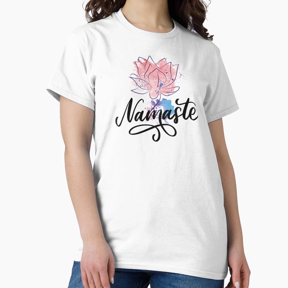 Namaste Lotus Blossom Yoga Shirt T-Shirts, Hoodie, Sweatshirt