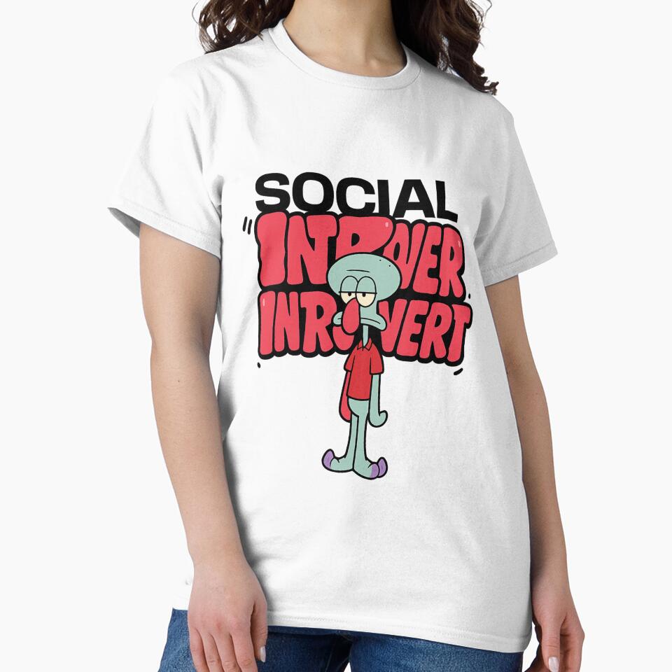Social Introvert Cartoon Design – Relatable Introvert Humor Gift by Tohiddesign T-Shirts, Hoodie, Sweatshirt (Image 2)