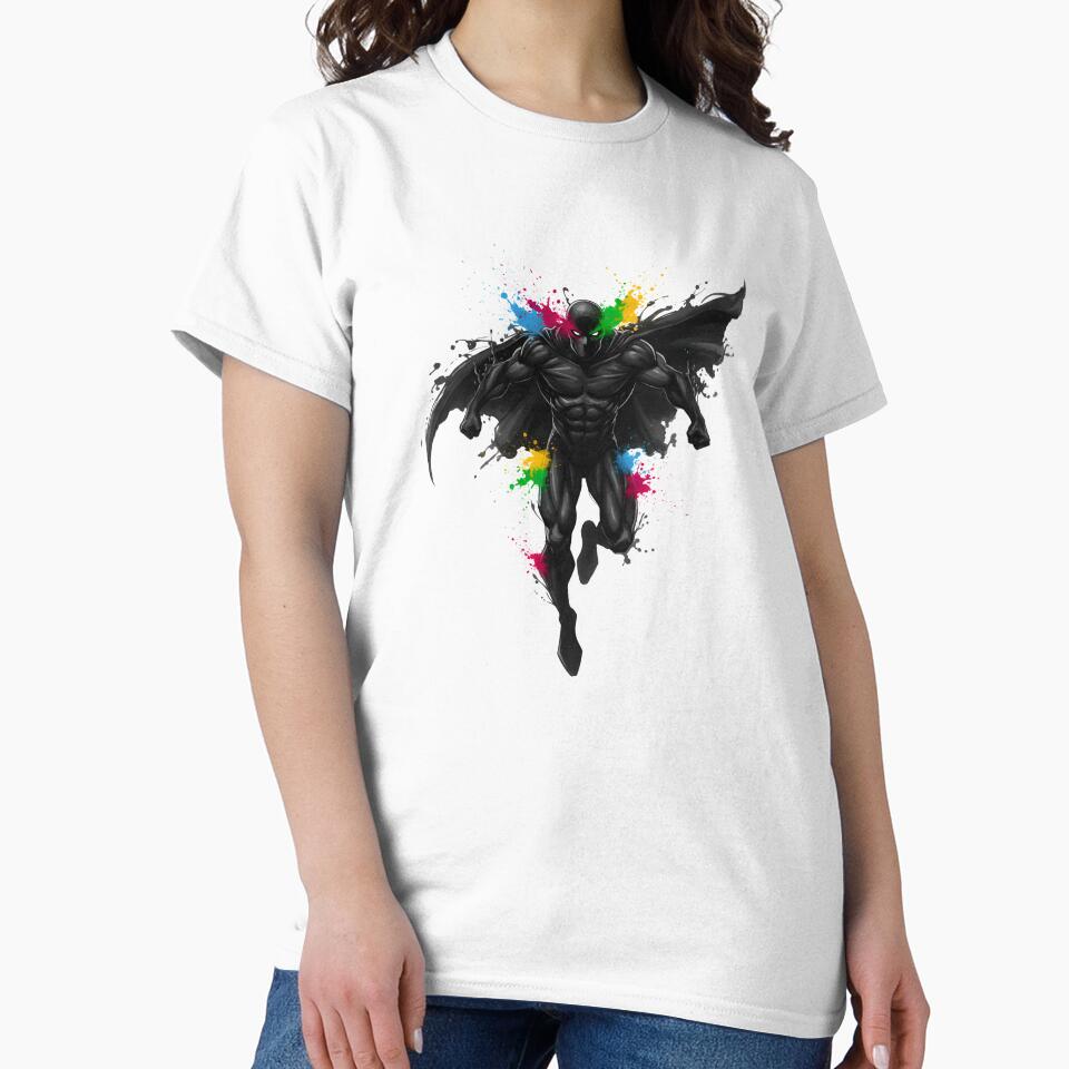 A BLACK SUPER HERO WITH SPLASHES OF COLOR by infinitearte T-Shirts, Hoodie, Sweatshirt | BlankRebels.com (Image 2)