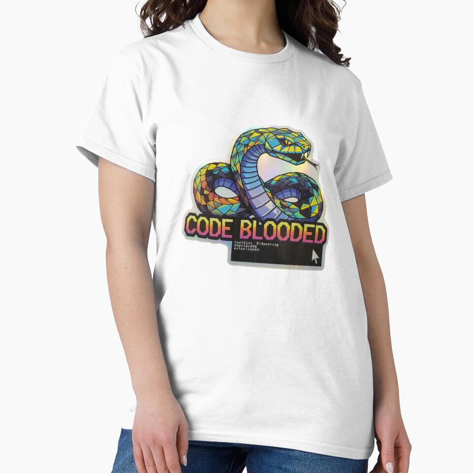 Code Blooded - Programmer Humor by Stick--Cart T-Shirts, Hoodie, Sweatshirt | BlankRebels.com (Image 2)