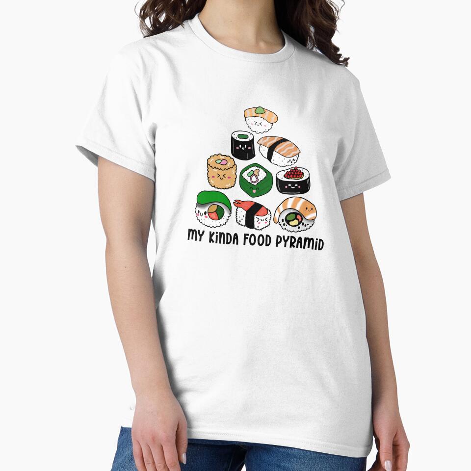 Sushi Food Pyramid by Midwestmama94 T-Shirts, Hoodie, Sweatshirt | BlankRebels.com (Image 2)