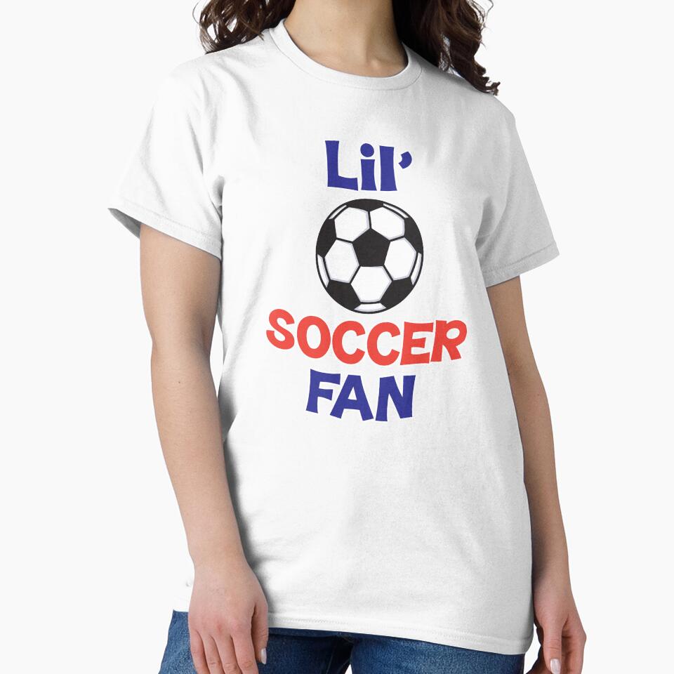 'Lil' Soccer Fan' (Black) by The Button Gal