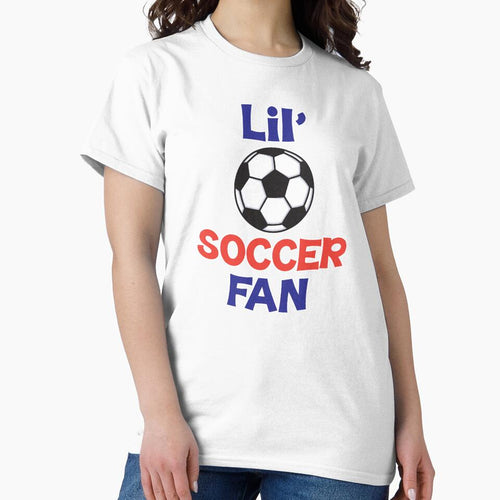 'Lil' Soccer Fan' (Black) by The Button Gal