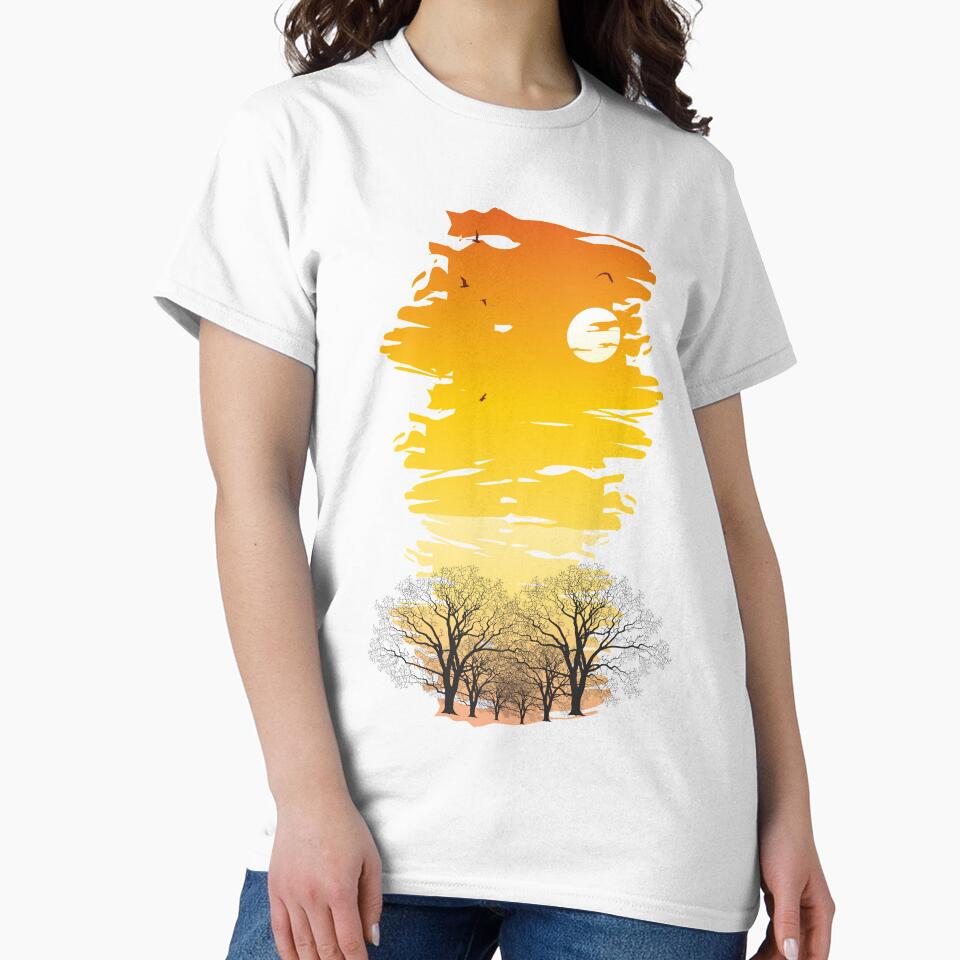 Sunset simple design by Yousran T-Shirts, Hoodie, Sweatshirt | BlankRebels.com (Image 2)