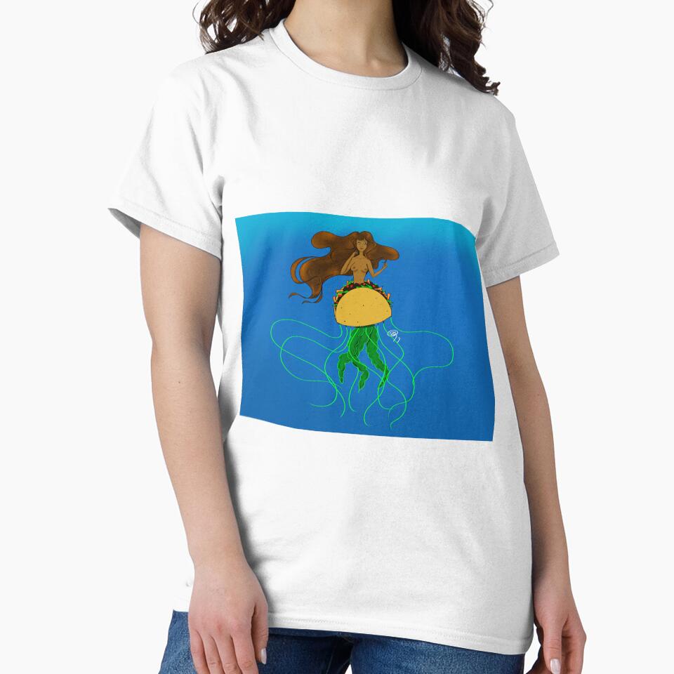 Taco Tuesday Mermaid by Brooke Grossman T-Shirts, Hoodie, Sweatshirt | BlankRebels.com (Image 2)