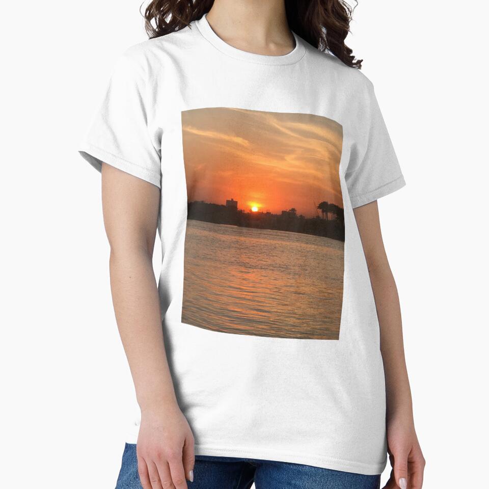 Sunset on the Nile real natural image by Yousran T-Shirts, Hoodie, Sweatshirt | BlankRebels.com (Image 2)