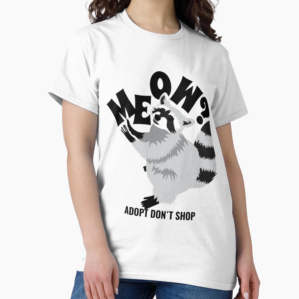 Funny Little Raccoon Lover Adopt Don´t Shop by prizprazpruz T-Shirts, Hoodie, Sweatshirt | BlankRebels.com (Image 2)