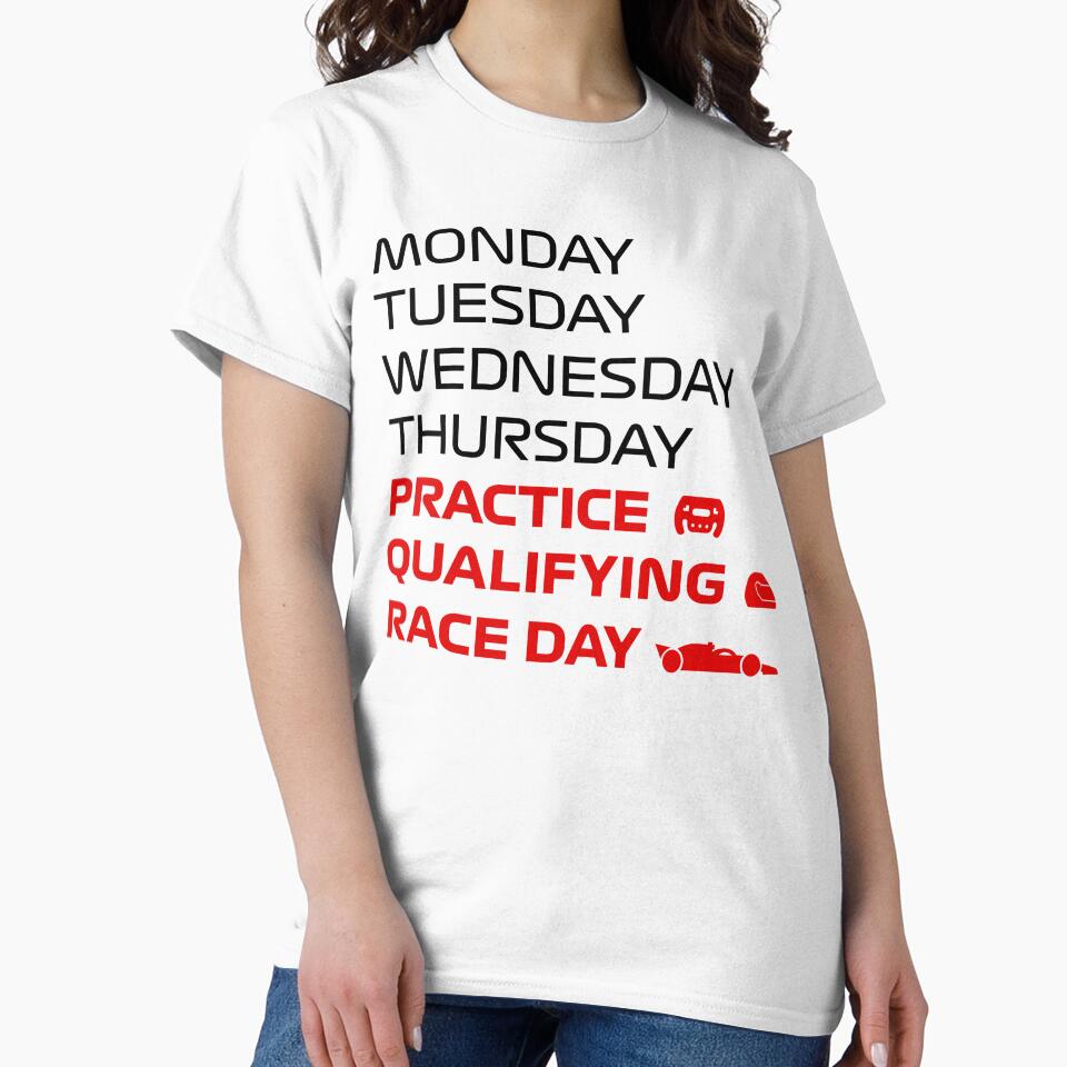 F1 Race Weekly Women's Tshirt by KPdesignsLLC