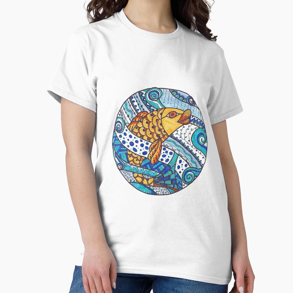 Fish-an original doodle design by JackiesTshirts T-Shirts, Hoodie, Sweatshirt | BlankRebels.com (Image 2)