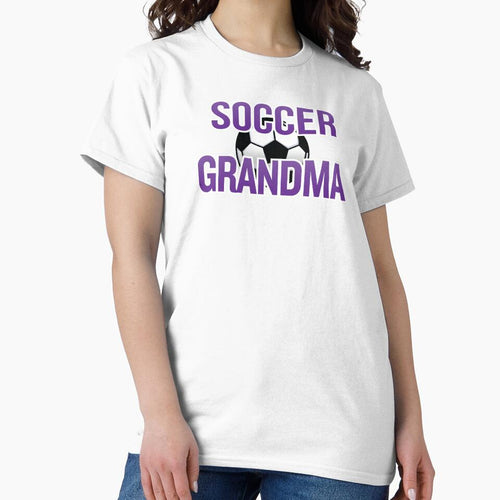 'Soccer Grandma' (White) by The Button Gal