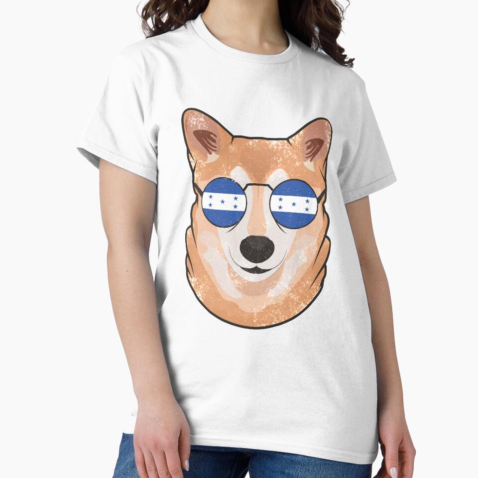 Vintage Patriotic Shiba Inu Honduran Flag by feether-store