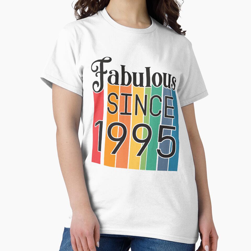 Vintage Fabulous Since 1995 - Birthday by StarsForgers T-Shirts, Hoodie, Sweatshirt | BlankRebels.com (Image 2)