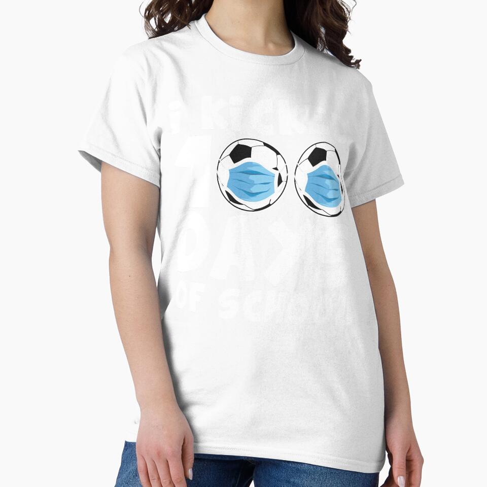I Survived 100 Days Of School Kicked funny gift for teacher student boy girl by Pexilus